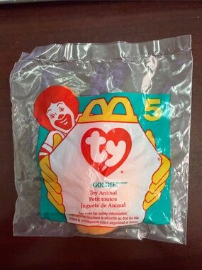 Vintage 1997 McDonald's Ty Goldie the Goldfish Plush #5 SEALED in package